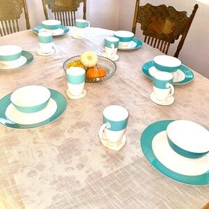 Kate Spade Lenox Teal Dinnerware Set